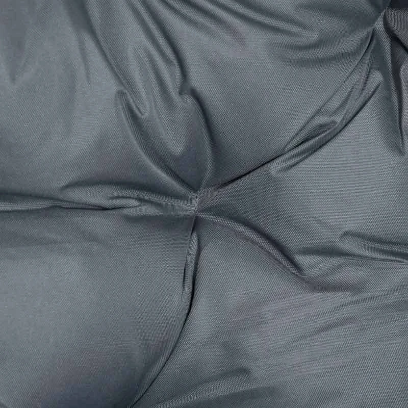 Outsunny Folding Rattan Egg Chair Freestanding - Grey - 84G-057V71GY - Image 7