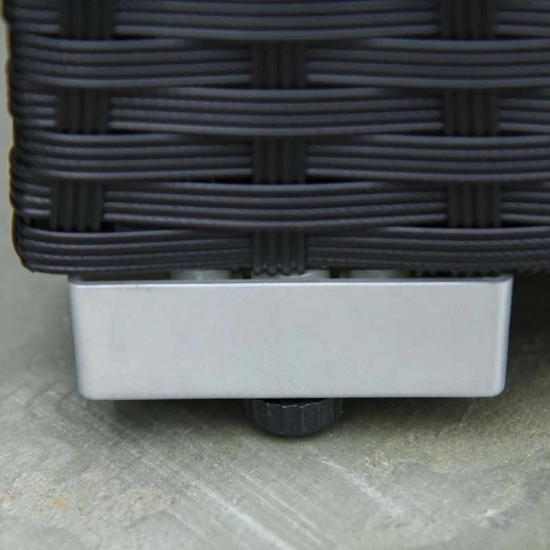 Outsunny 5 Piece Rattan Garden Furniture Set - Cream White/Black - 860-017BK - Image 8