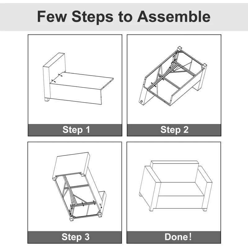 Outsunny Rattan 2 Seater Garden Sofa - Brown/Cream - 860-031BN - Image 7