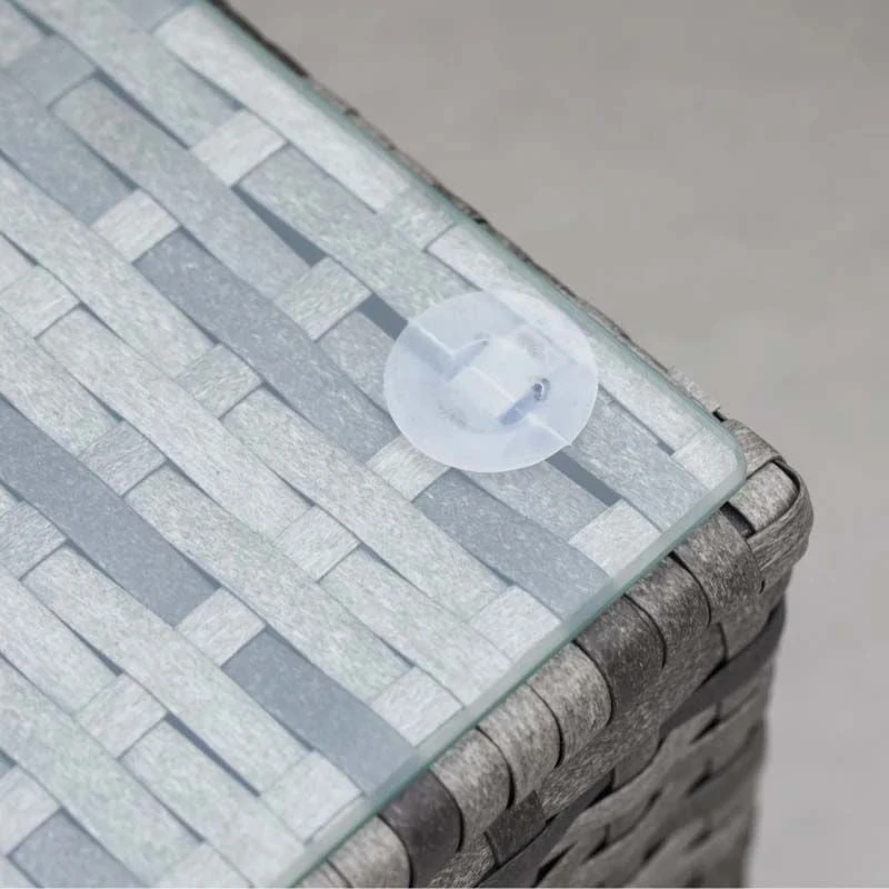 Outsunny 4-Seater Rattan Garden Furniture Set - Grey - 860-068GY - Image 8