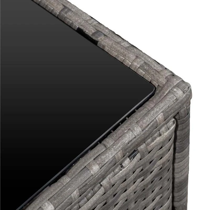 Outsunny 6-Seater Rattan Garden Furniture Set - Grey - 860-072V01GY - Image 9