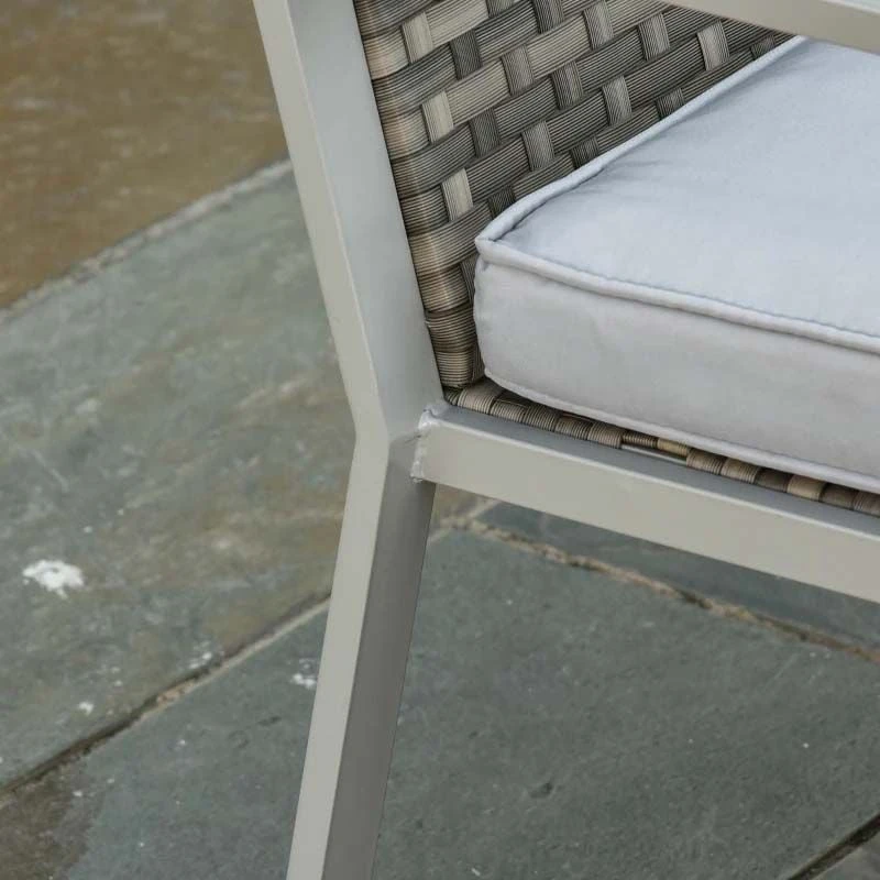 Outsunny 4-Seater Rattan Garden Furniture Set - Grey - 860-082V70 - Image 8