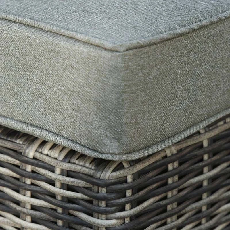 Outsunny 2-Seater Rattan Garden Furniture Set - Grey - 860-088GY - Image 8