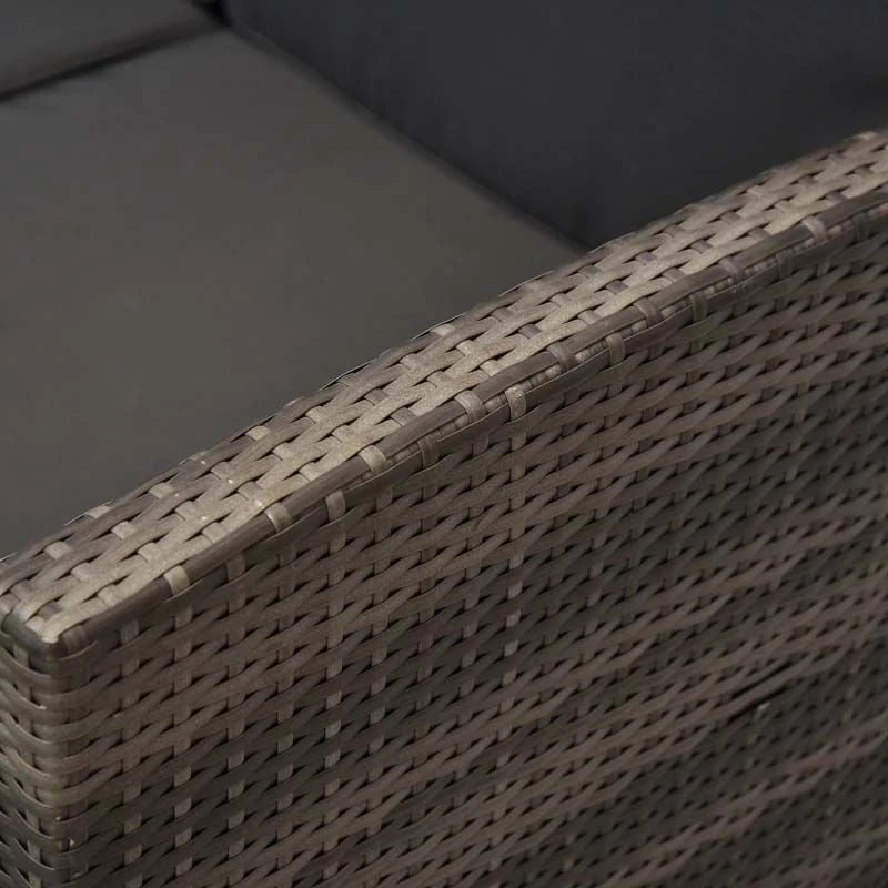 Outsunny 4-Seater Rattan Furniture Garden Set - Grey - 860-116V70 - Image 8