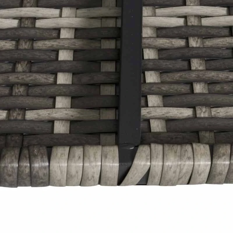 Outsunny Garden Furniture Single Rattan Middle Sofa - Deep Grey - 860-130CG - Image 6