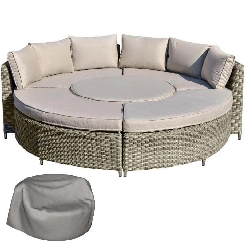 Outsunny 8-Seater Rattan Garden Furniture Set - Grey/Brown - 860-169 - Image 2