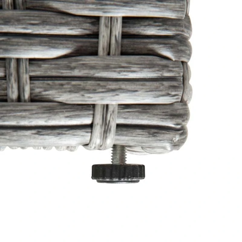 Outsunny 5-Seater Rattan Garden Furniture Set - Grey - 860-180 - Image 9