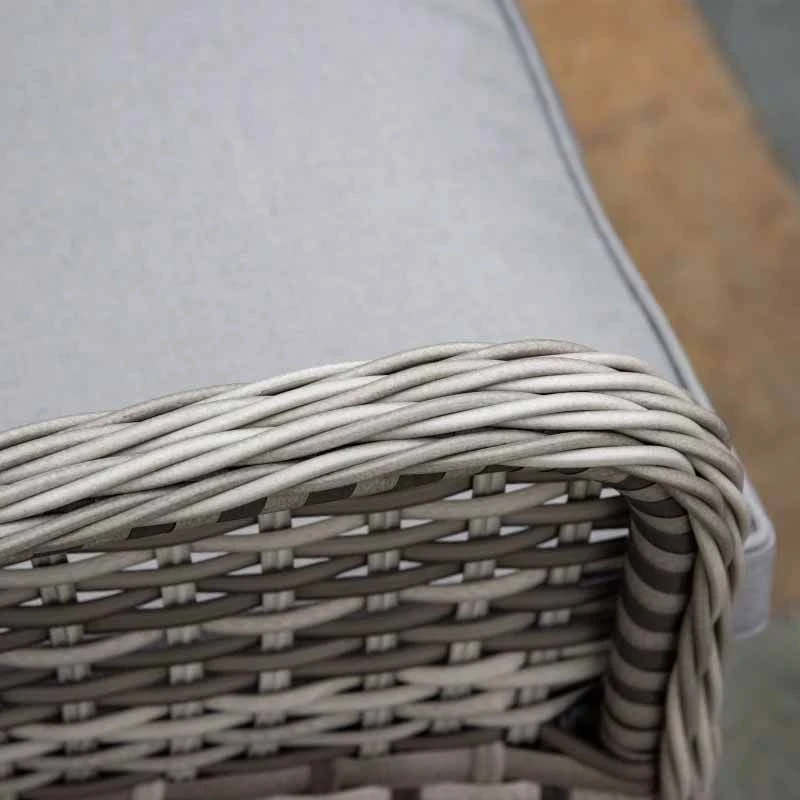 Outsunny 6-Seater Patio Rattan Wicker Dining Table & Armchairs Set - 861-037V70 - Image 9