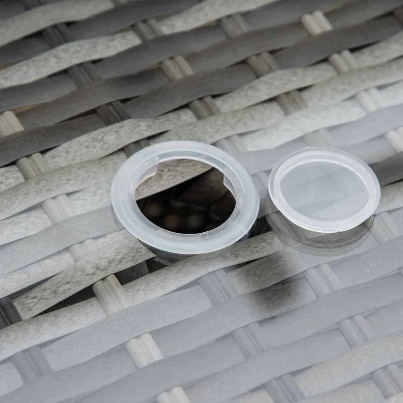 Outsunny 6-Seater Patio Rattan Wicker Dining Table & Armchairs Set - 861-037V70 - Image 7