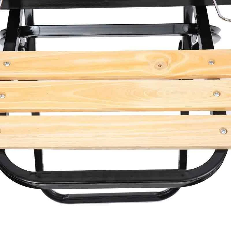 Outsunny Folding Charcoal BBQ Trolley With Two Wheels - Red/Black - 01-0559 - Image 5