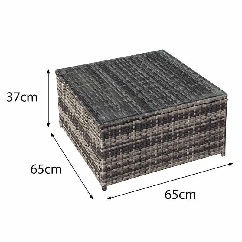 Oseasons® Malta Rattan 9 Seater U-Shape Set - Walnut Grey - 106278 - Image 5