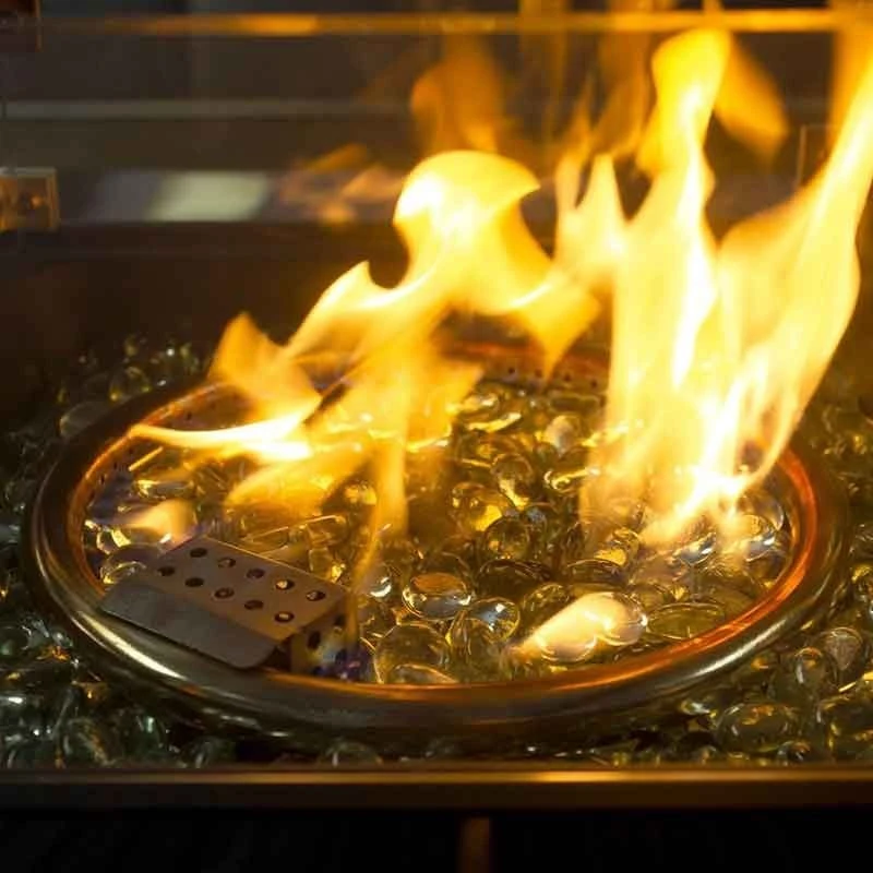 Oseasons® Acorn Rattan 6 Seat Corner Firepit Sofa Set - Dove Grey - 106897 - Image 3