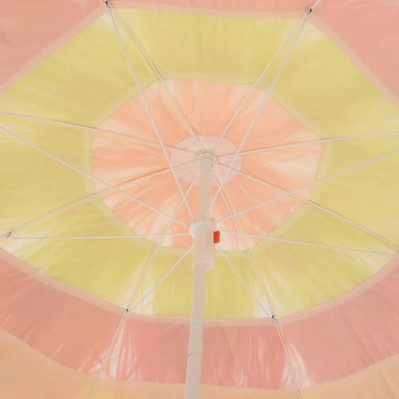 Outsunny Hawaiian Beach Sun Tilting Umbrella - Rainbow - 01-0188 - Image 2