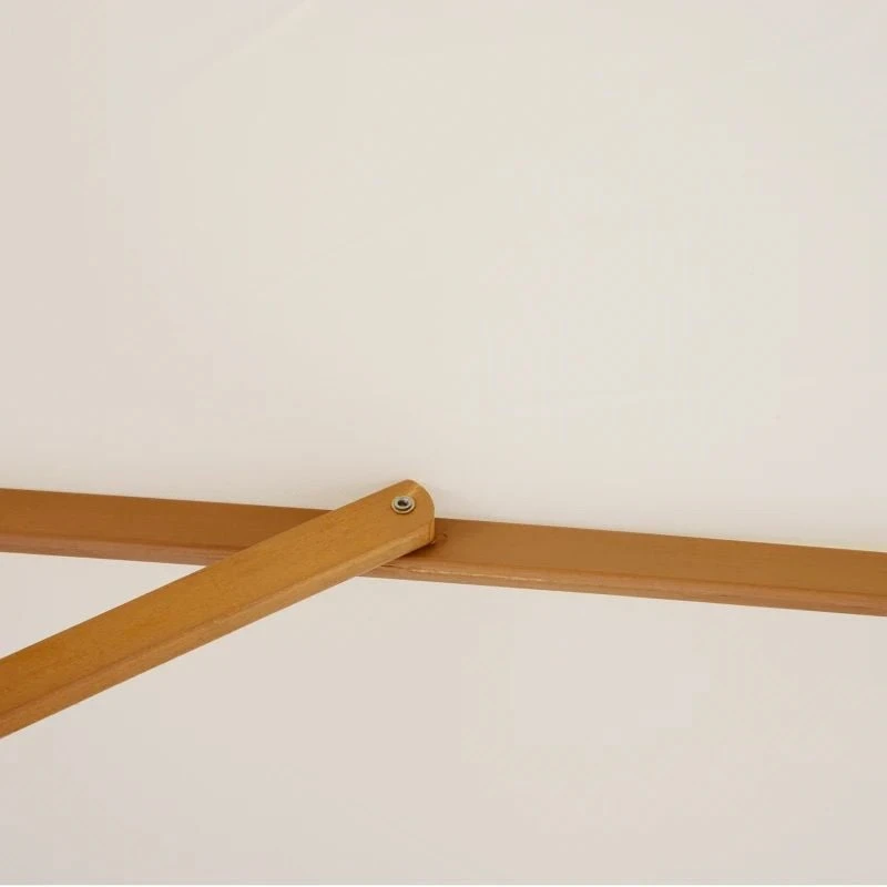 Outsunny 2.5 M Wooden Umbrella Parasol - Cream - 01-0212 - Image 3