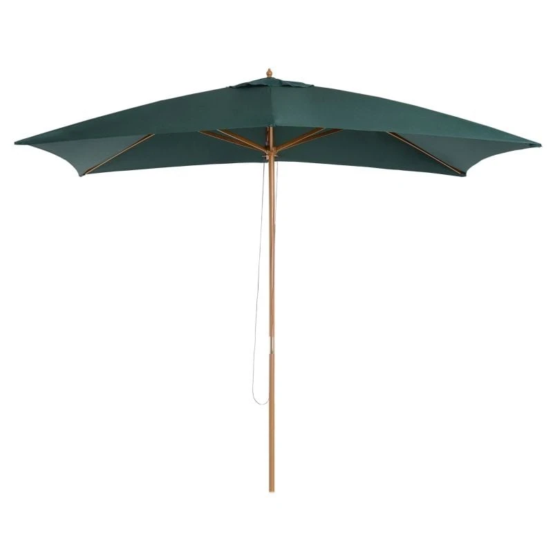 Outsunny 295L X 200W X 255Hcm Wooden Umbrella Parasol - Dark Green - 01-0216 - Image 10