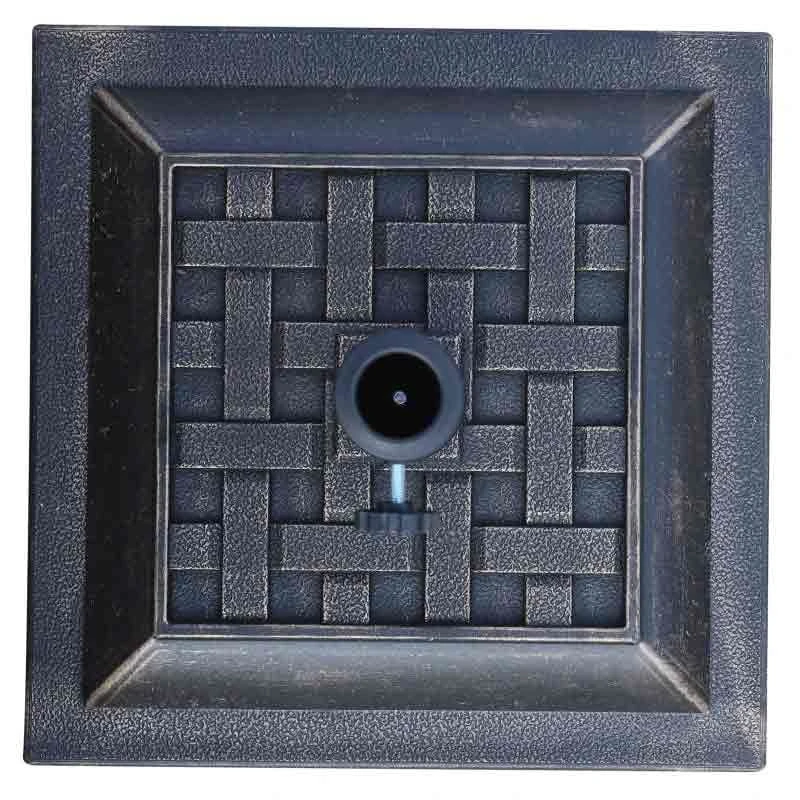 Outsunny Square Shape Umbrella Stand - Bronze - 01-0415 - Image 3