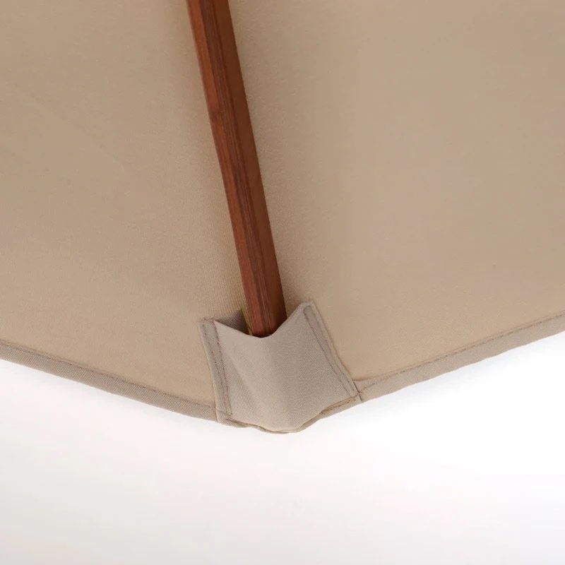 Outsunny 2.7m Patio Double Tier Umbrella Parasol - Beige - 840-025 - Image 2