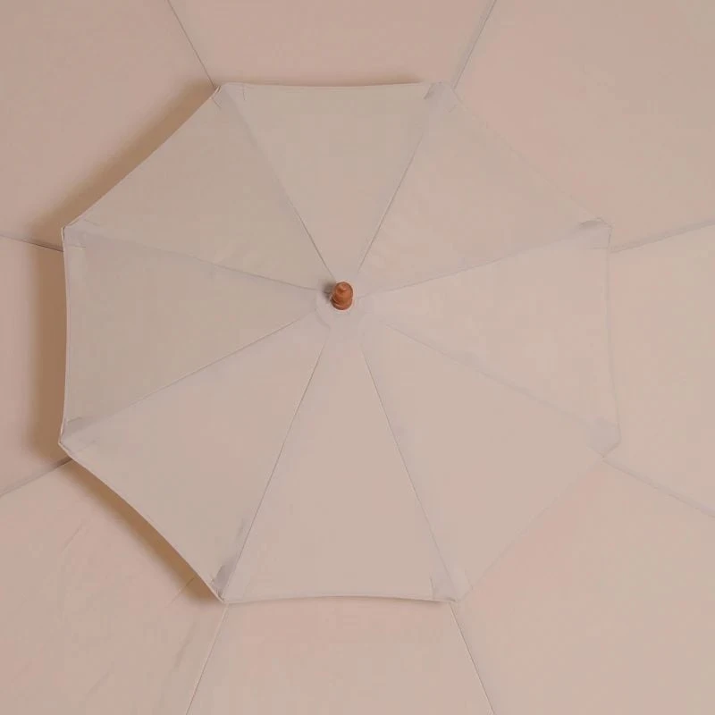 Outsunny 2.7m Patio Double Tier Umbrella Parasol - Beige - 840-025 - Image 5