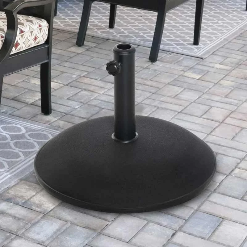 Outsunny 25kg Round Umbrella Base - Black - 840-047