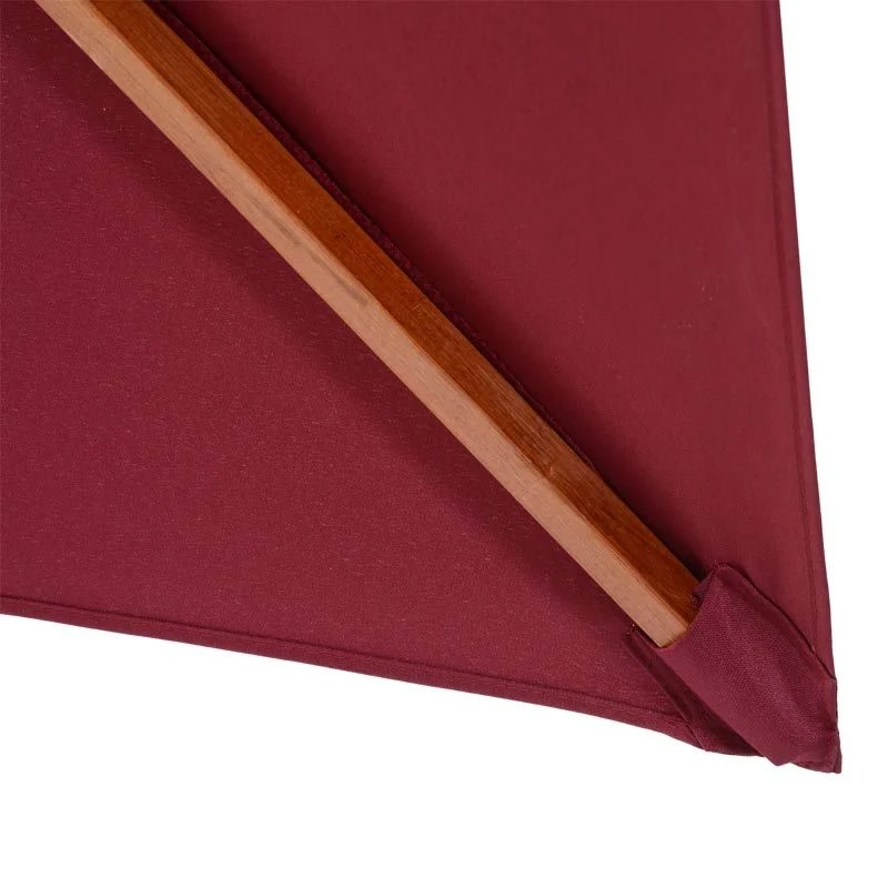 Outsunny 3m 2 Tier Umbrella Parasol - Wine Red - 840-116 - Image 3