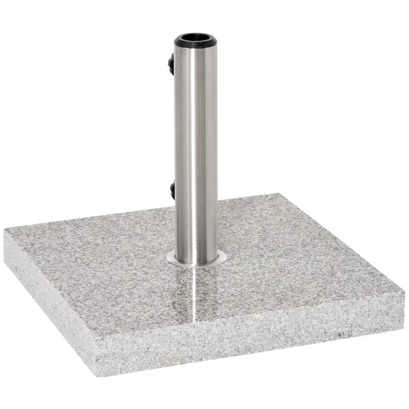 Outsunny 30kg Marble Umbrella Base - Hemp Grey - 840-117 - Image 8