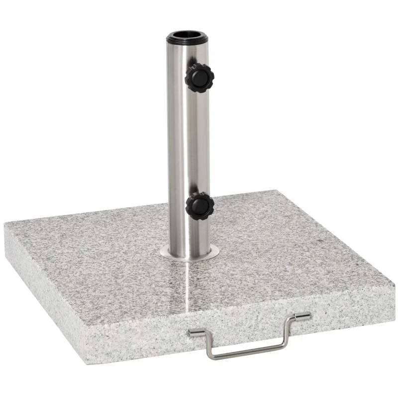 Outsunny 30kg Marble Umbrella Base - Hemp Grey - 840-117 - Image 9