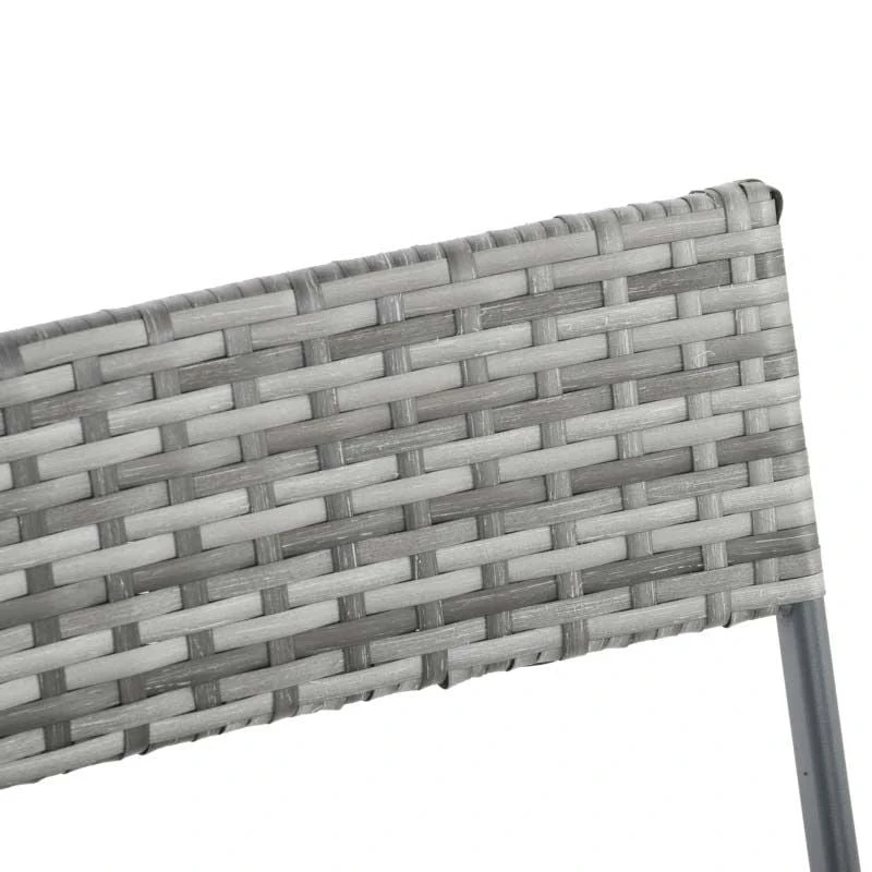 Outsunny 2-Seater Bistro Set - Grey - 841-176GY - Image 6