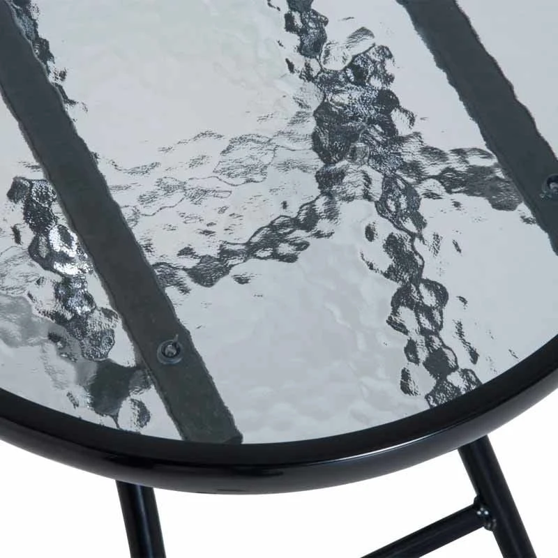 Outsunny 3 Piece Outdoor Rocking Bistro Set - Beige - 84B-202CW - Image 4