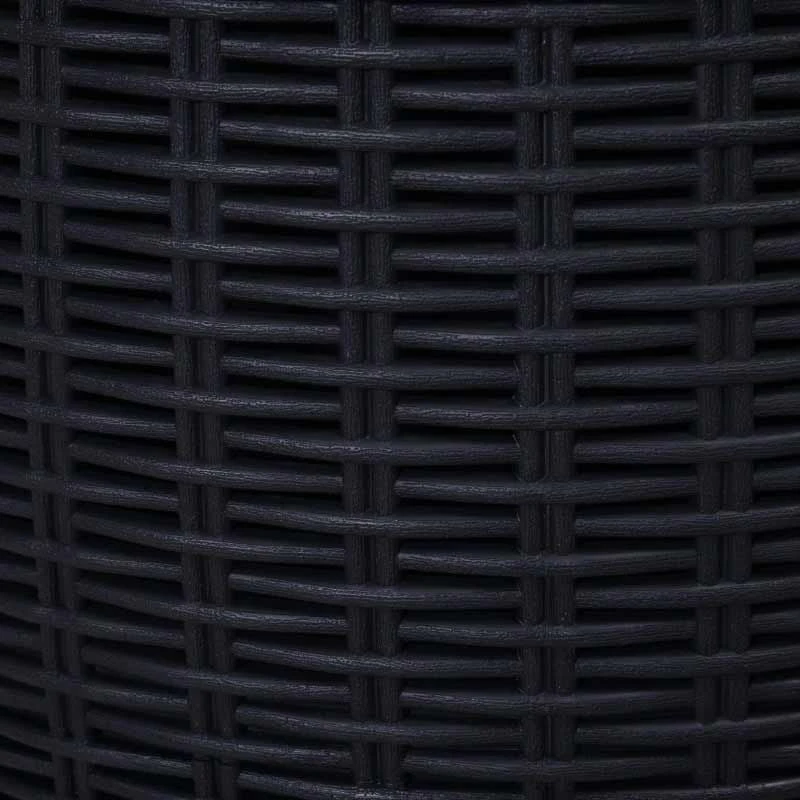 Outsunny Rattan Effect Lift-Top Ice Cooler Table - 45L - Black - 84B-364BK - Image 9