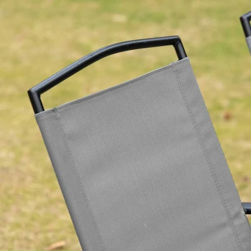 Outsunny 7 Piece Outdoor Patio Furniture Table & Chair Set - Black & Grey - 84B-693V02 - Image 8