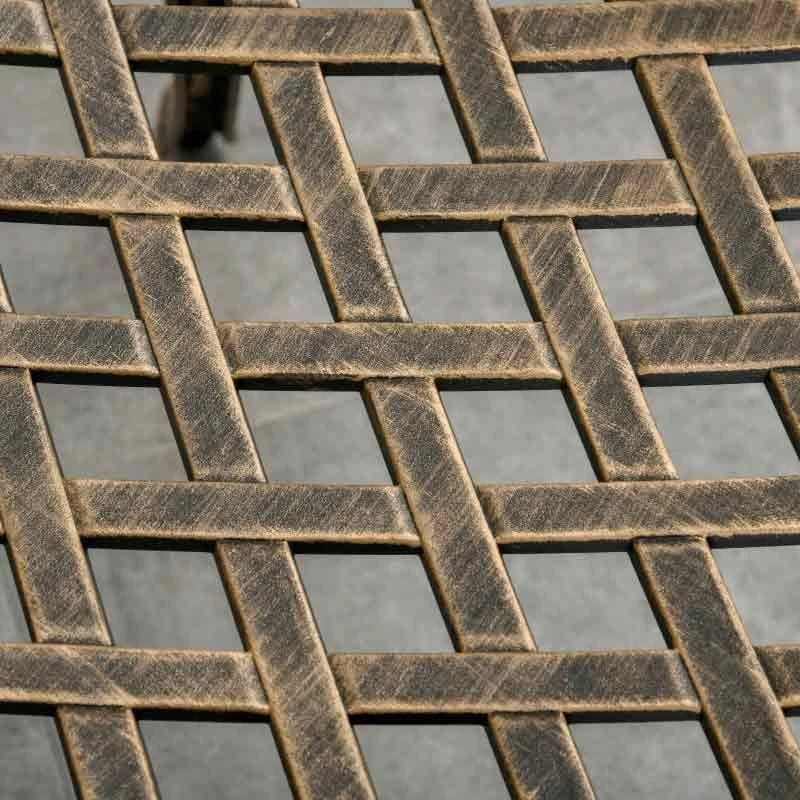 Outsunny 3 Piece Cast Aluminium Garden Bistro Set With Cushions - Bronze - 84B-784 - Image 3