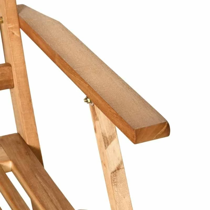 Outsunny 7 Piece Wooden Outdoor Patio Furniture Table & Armchairs Set - Teak- 84B-938 - Image 9