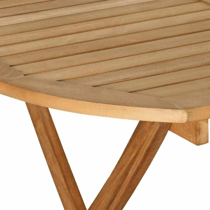 Outsunny 7 Piece Wooden Outdoor Patio Furniture Table & Armchairs Set - Teak- 84B-938 - Image 10