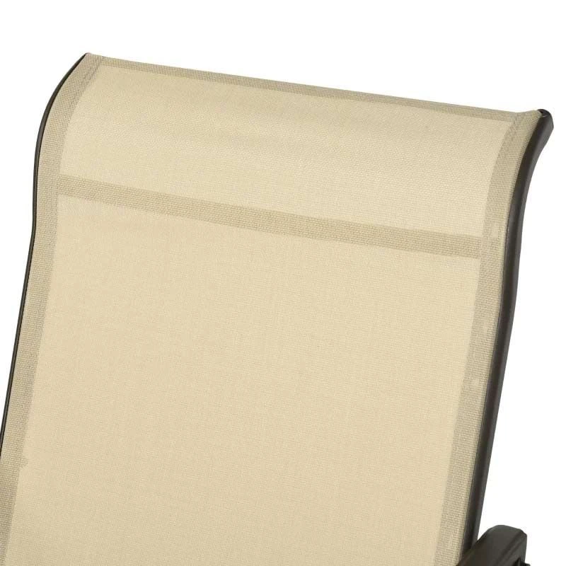 Outsunny Bistro Set Tempered Glass Tabletop - Khaki - 84B-964KK - Image 6