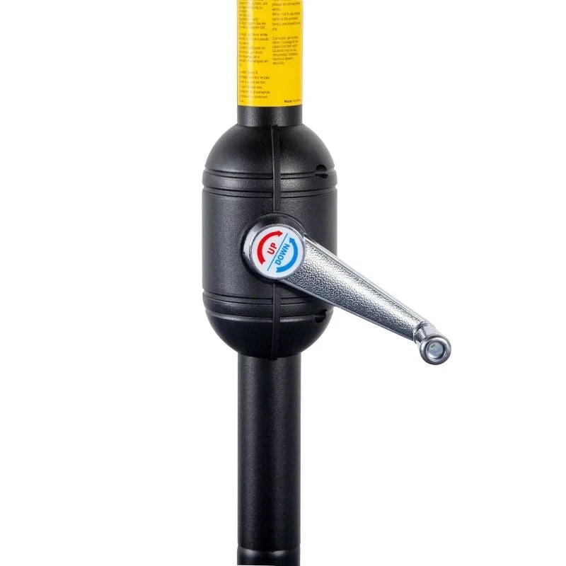 Outsunny 2.7m Balcony Half Parasol 5 Steel Ribs - Black - 84D-007V00BK - Image 5