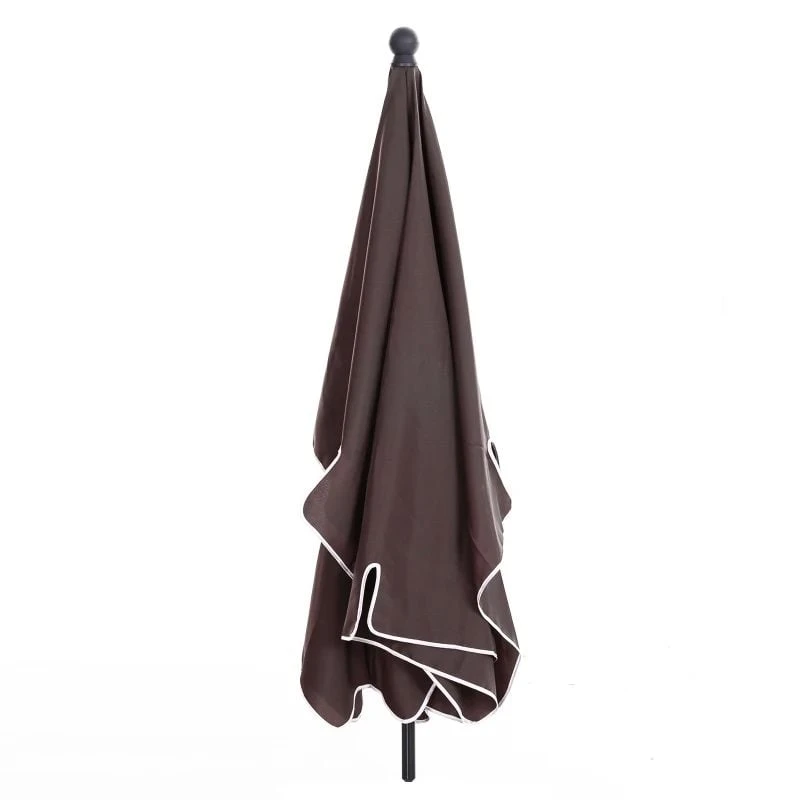 Outsunny Aluminium Umbrella Parasol - Brown - 84D-016CF - Image 5
