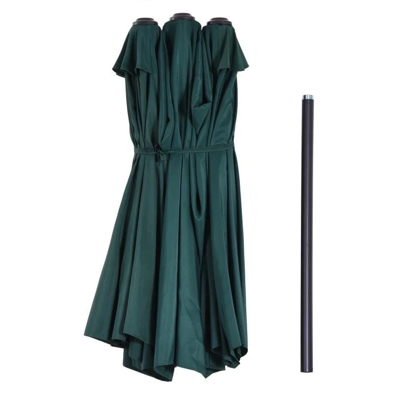 Outsunny 4.6m Double-Sided Parasol - Green - 84D-031V01 - Image 7