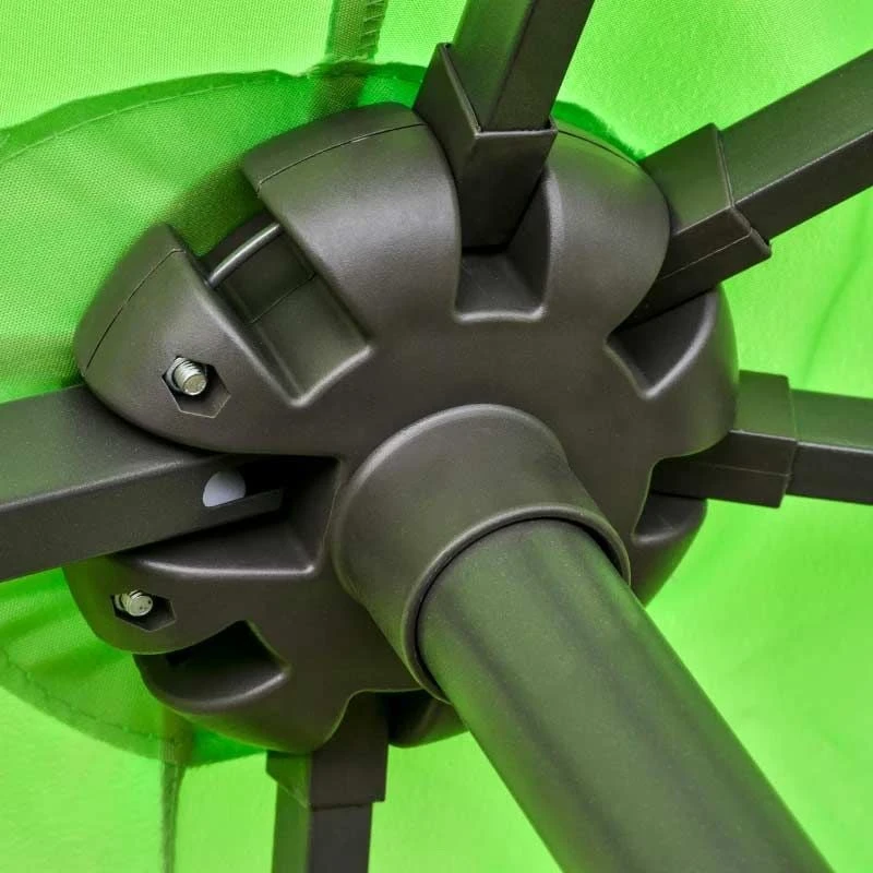 Outsunny 4.6m Double-Sided Crank Canopy With Cross Base - Green - 84D-031V02GN - Image 7