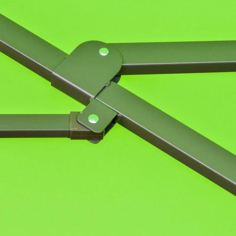 Outsunny 4.6m Double-Sided Crank Canopy With Cross Base - Green - 84D-031V02GN - Image 6