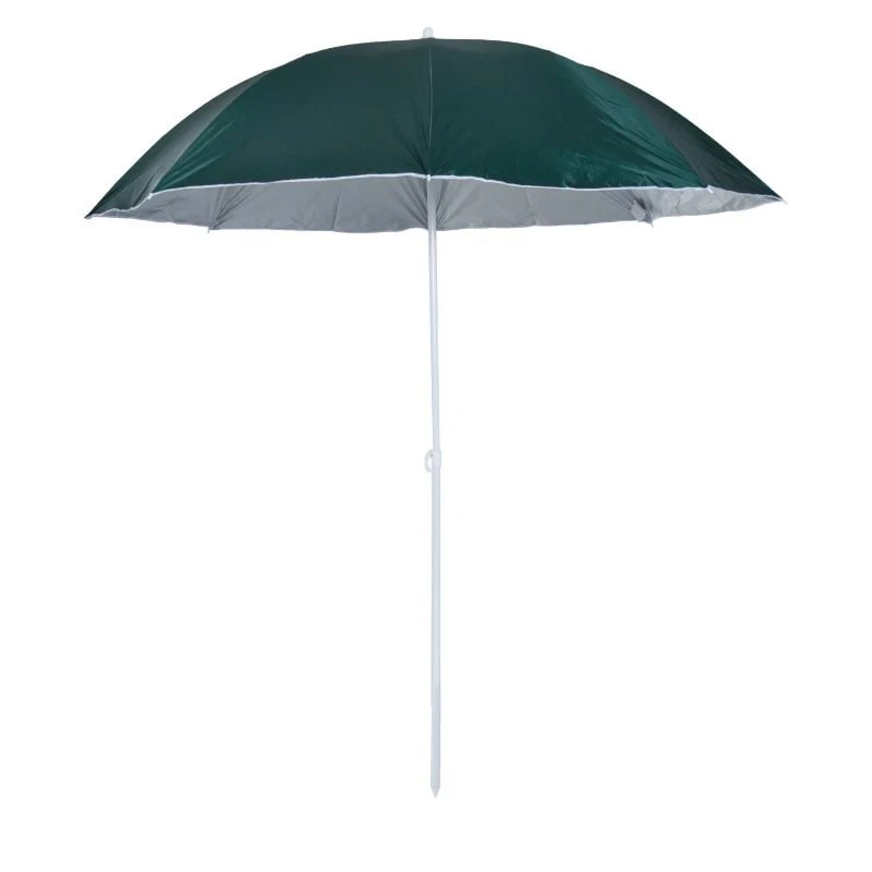 Outsunny 2.2m Fishing Umbrella Parasol With Side - Dark Green - 84D-038GN - Image 2