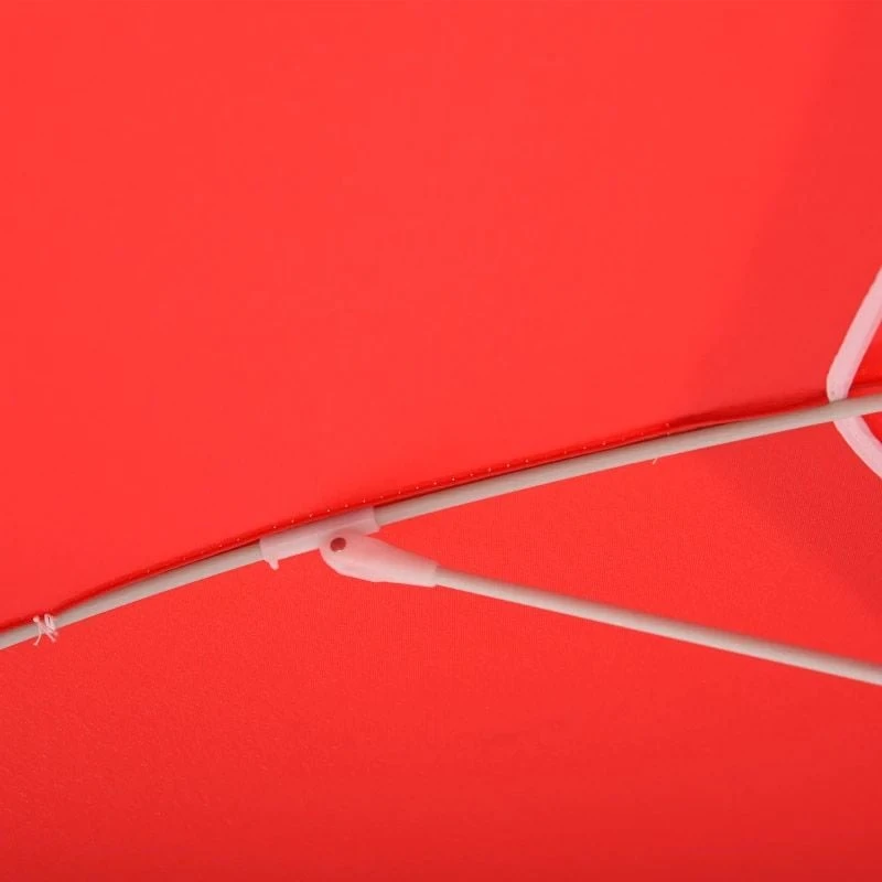 Outsunny 1.9m Beach Umbrella With Adjustable Angle Pointed Design Carry Bag - Red - 84D-092RD - Image 5