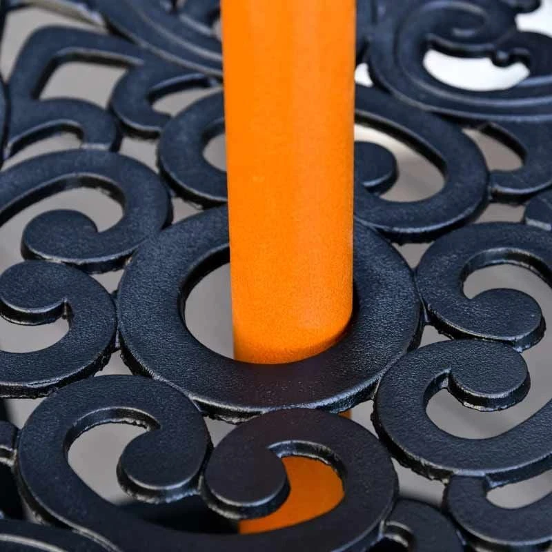 Outsunny 2.5m Wooden Garden Parasol - Blue - 84D-097BU - Image 9