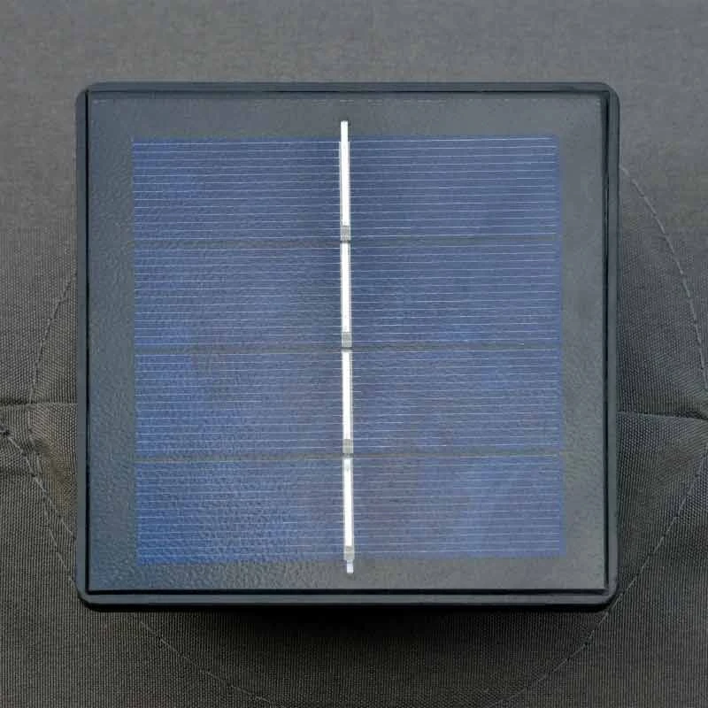 Outsunny 4.4m Double-Sided Sun Parasol LED Solar Lights - Dark Grey - 84D-106CG - Image 4