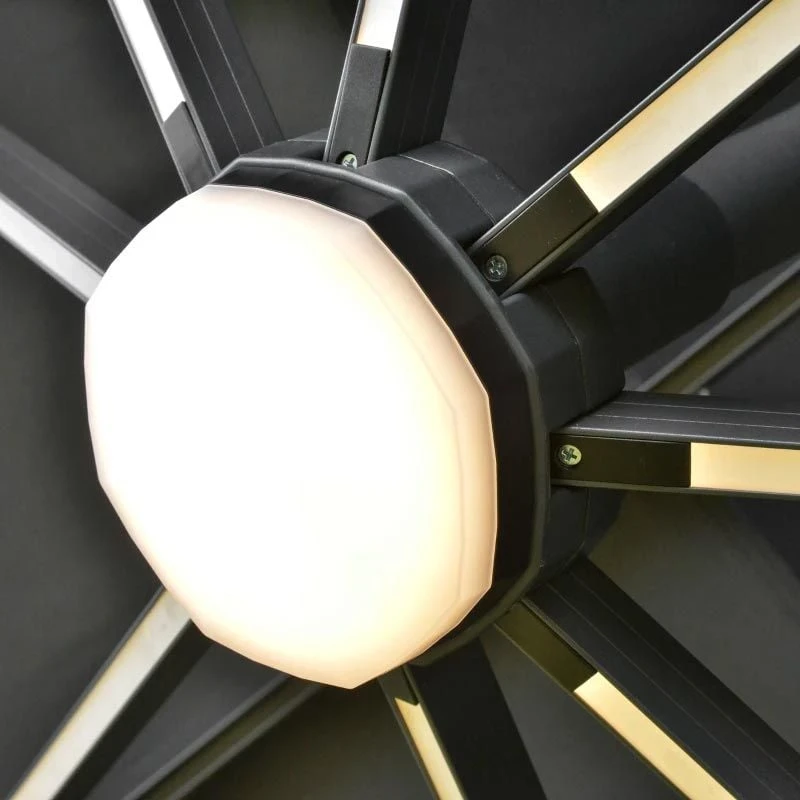 Outsunny 3 X 3m Aluminium Sun Square Canopy With Adjustable Pole - Dark Grey - 84D-108CG - Image 3