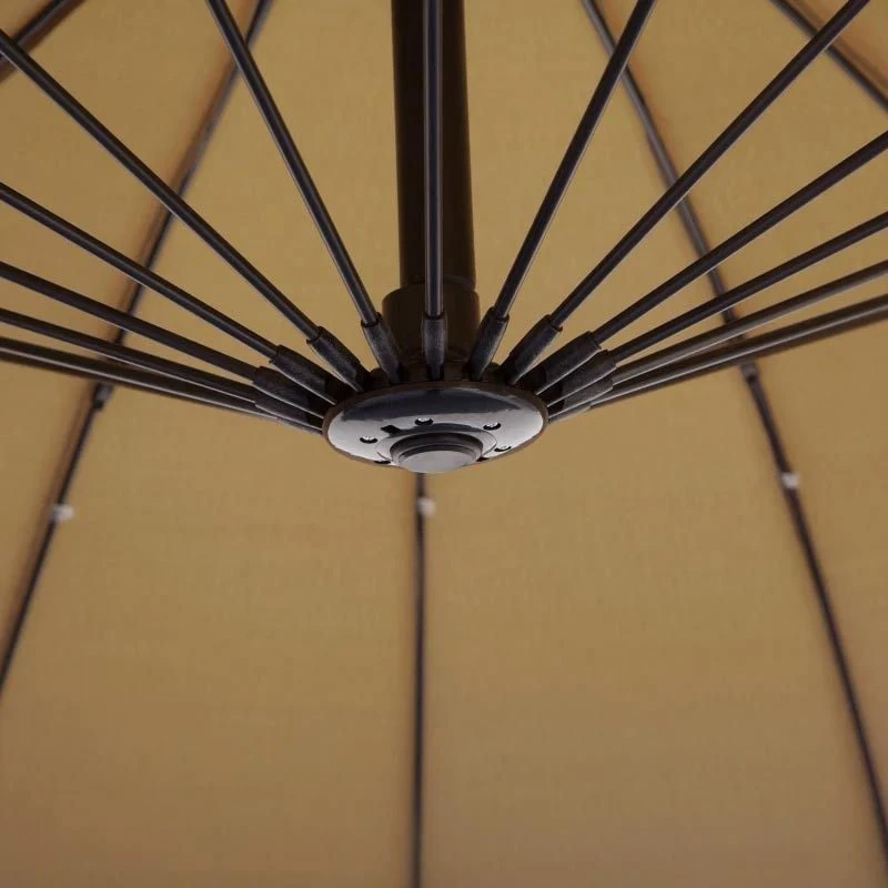 Outsunny 3m Cantilever Parasol With 18 Ribs & Vents - Adjustable Angle - Beige - 84D-118 - Image 7