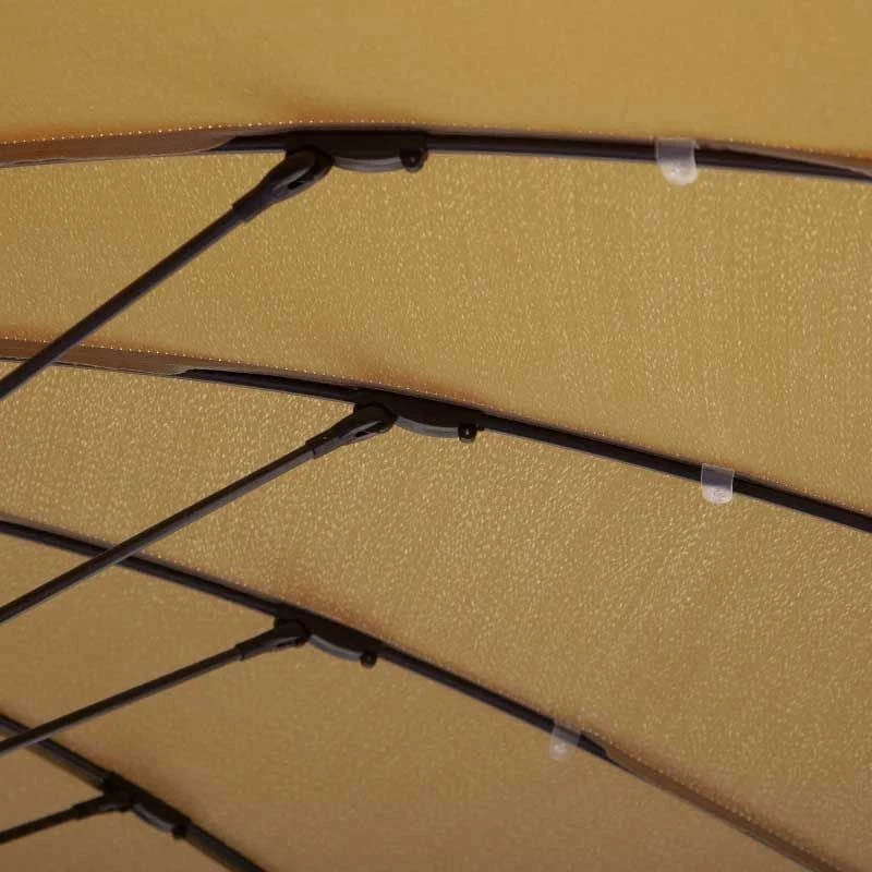 Outsunny 3m Cantilever Parasol With 18 Ribs & Vents - Adjustable Angle - Beige - 84D-118 - Image 6