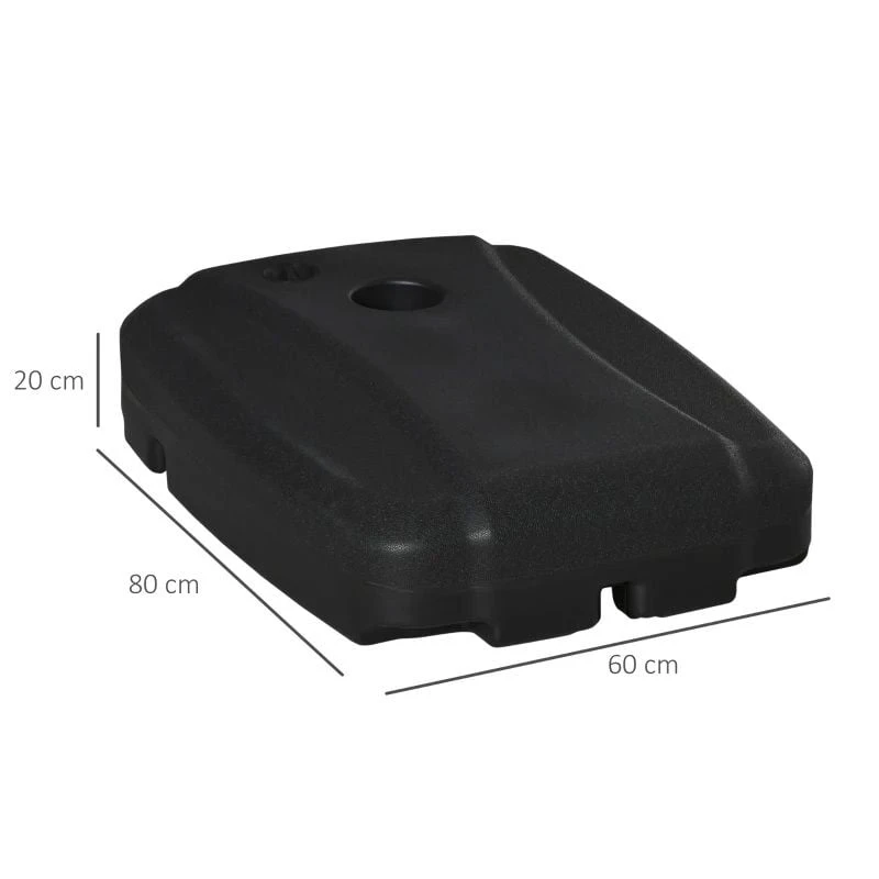 Outsunny CantileverParasol Base - Black - 84D-148V01 - Image 10