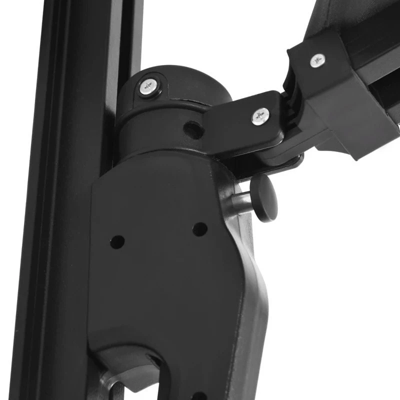 Outsunny Hand To Push Wall Mounted Parasol With 180° Rotatable Canopy - Grey - 84D-210V00GY - Image 4