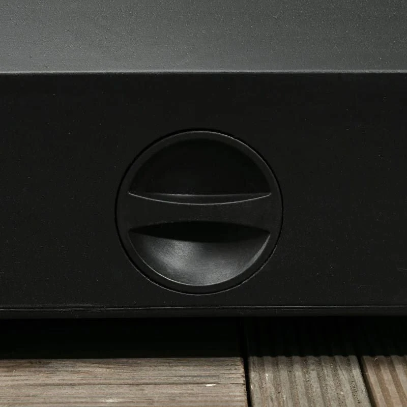 Outsunny Parasol Base Holder With Wheels And Brakes - Black - 84D-227V00BK - Image 3