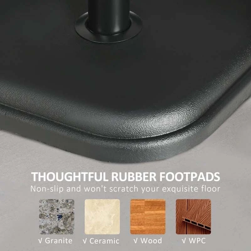 Outsunny 11kg Concrete Parasol Base Holder - Black - 84D-249V00BK - Image 5